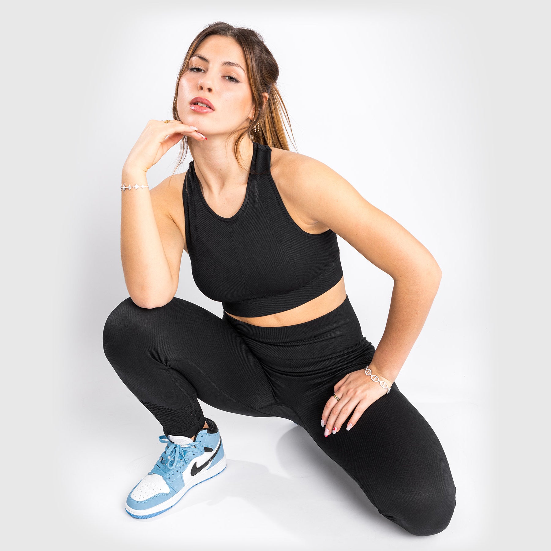 venum-sparring-seamless-leggings-damen-schwarz-2 image 3