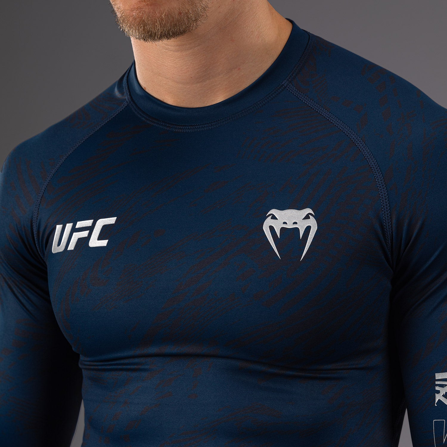 ufc-fusion-by-venum-fight-week-herren-langarm-rashguard-ozeanblau image 8