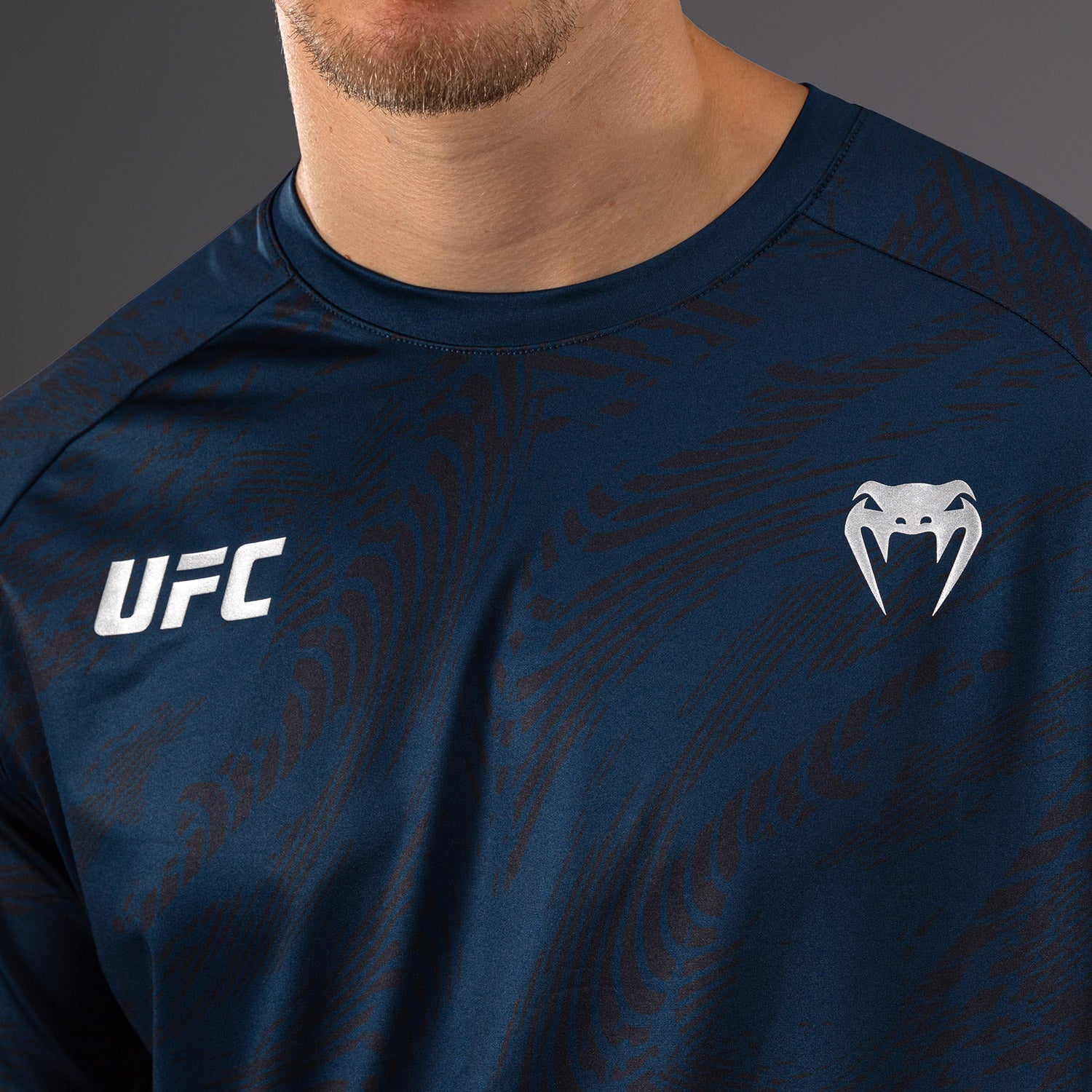 ufc-fusion-by-venum-fight-week-dry-tech-t-shirt-ozeanisches-blau image 3