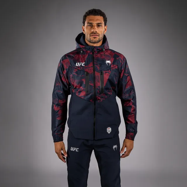 ufc-zenith-by-venum-authentic-fight-week-zip-hoodie-herren-marineblau-burgunderr image 1