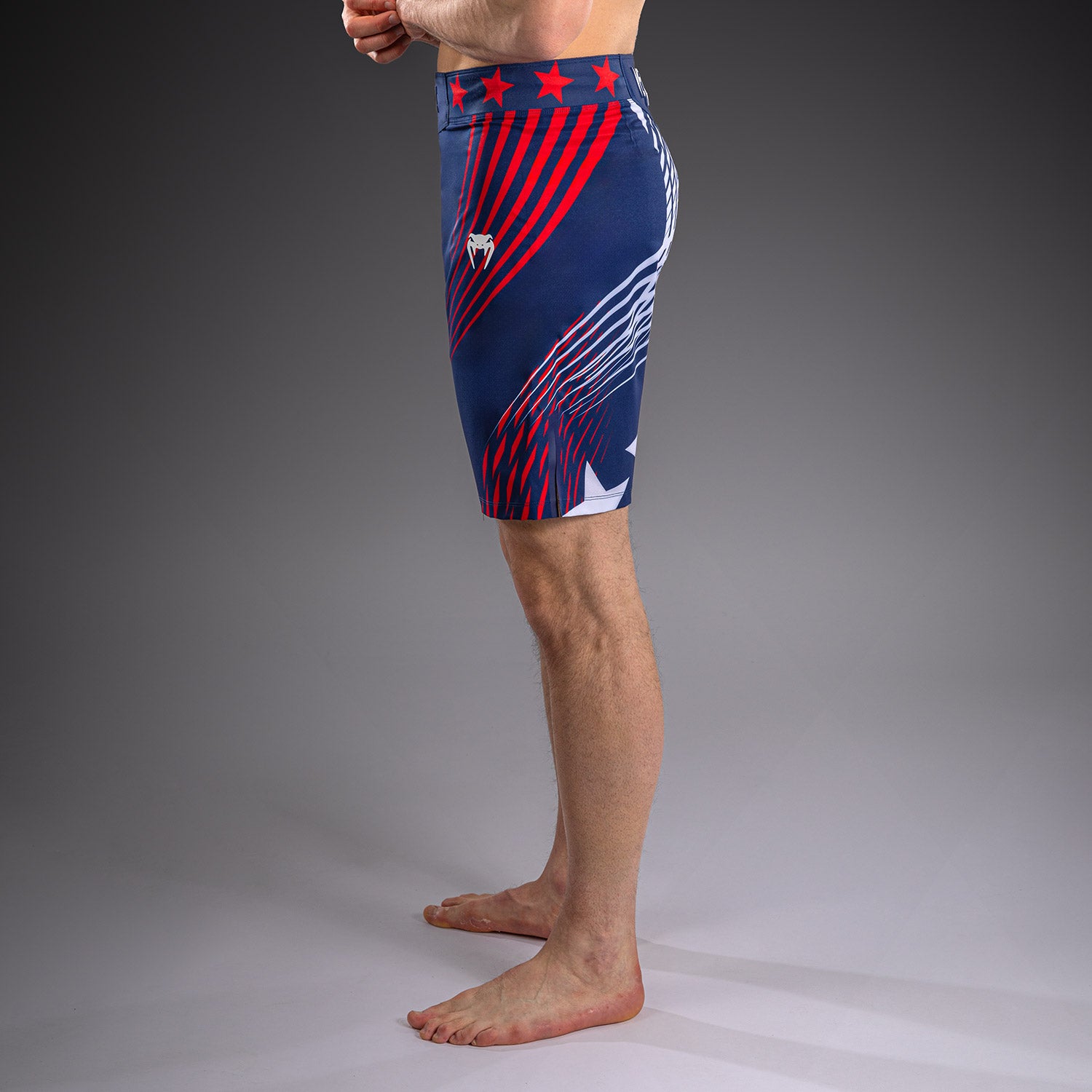 ufc-freedom-250-by-venum-authentic-fight-night-fightshorts-long-fit-blau-f-r-her image 6