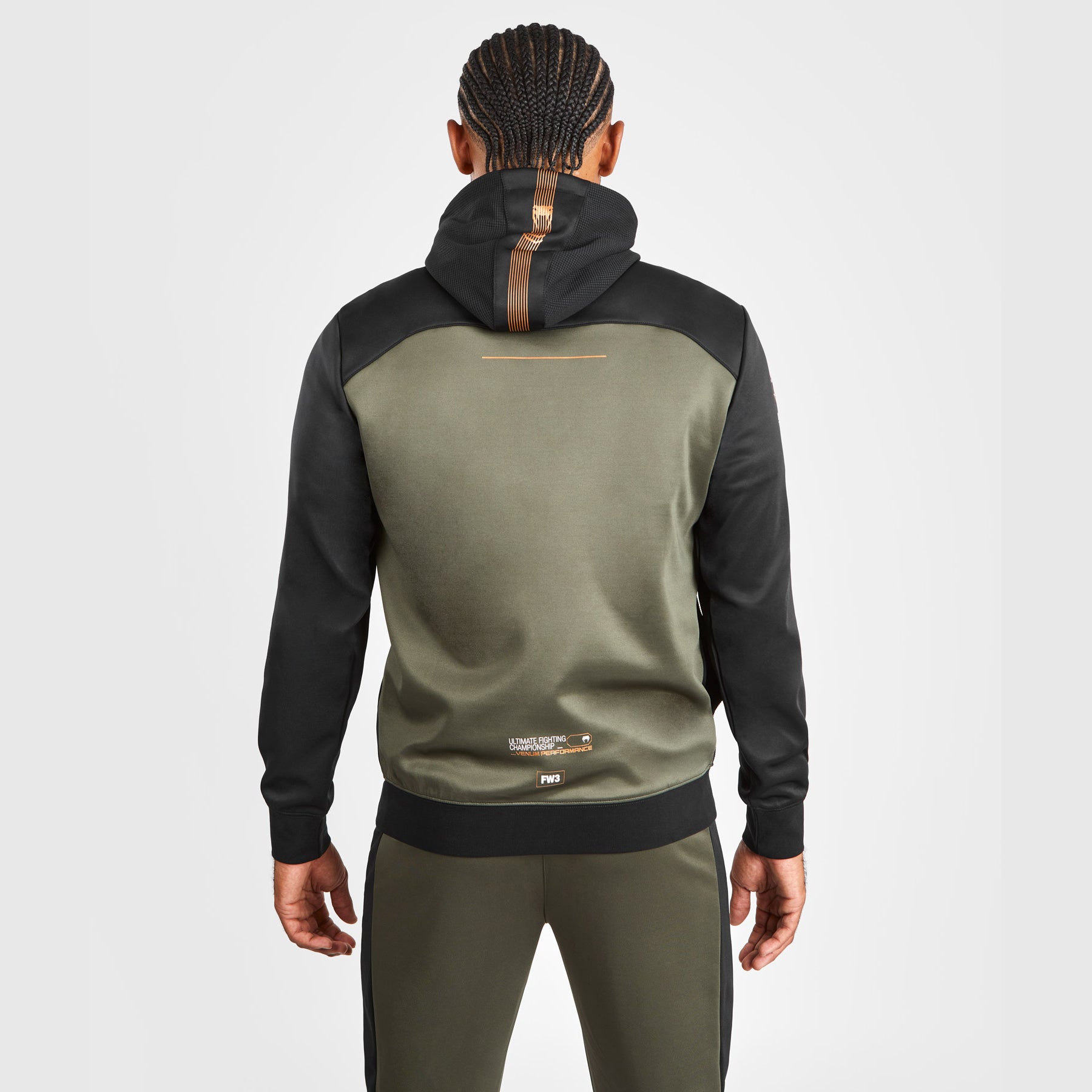 ufc-adrenaline-by-venum-fight-week-herren-zip-hoodie-khaki-bronze image 3