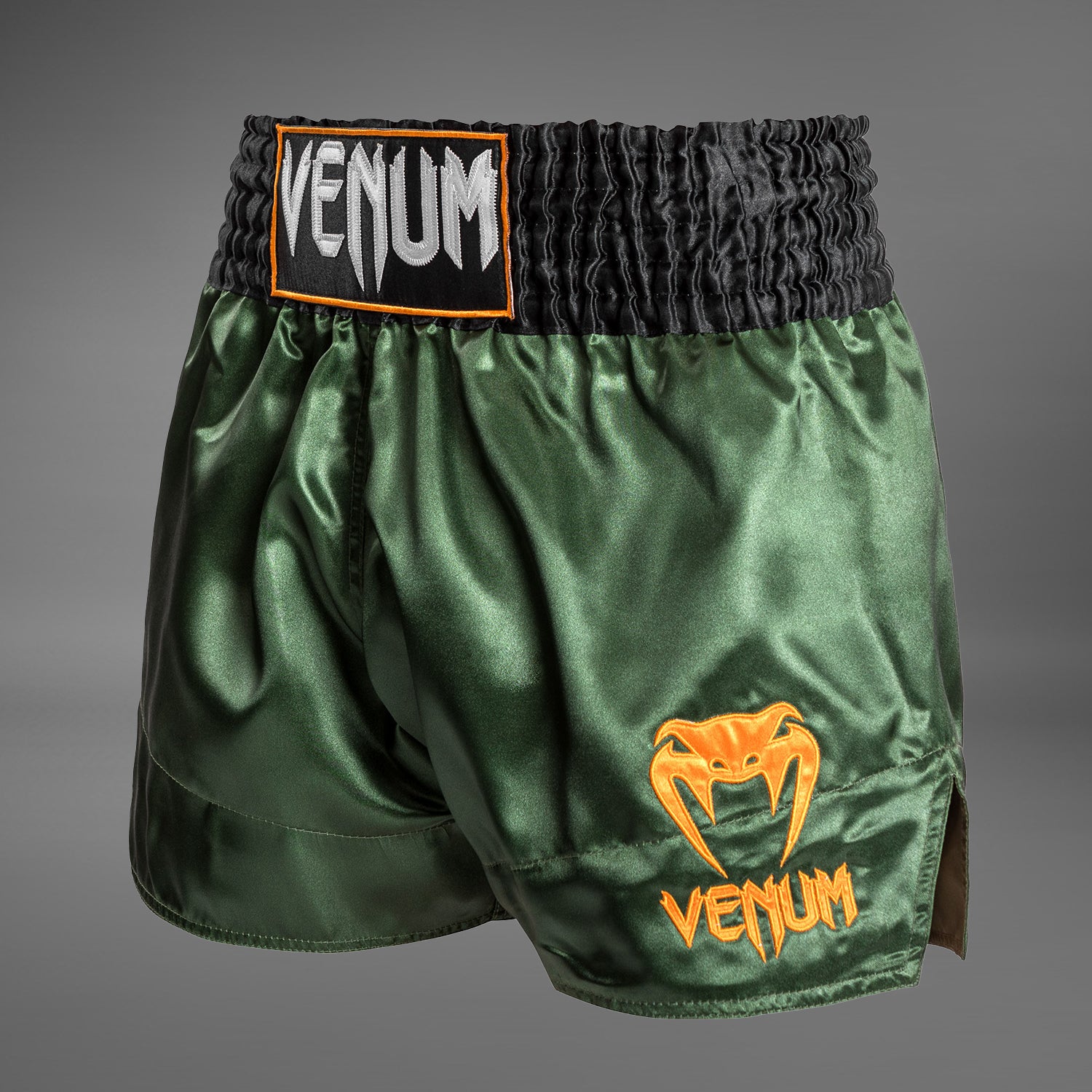 venum-classic-muay-thai-shorts-gr-n-gold-schwarz image 3
