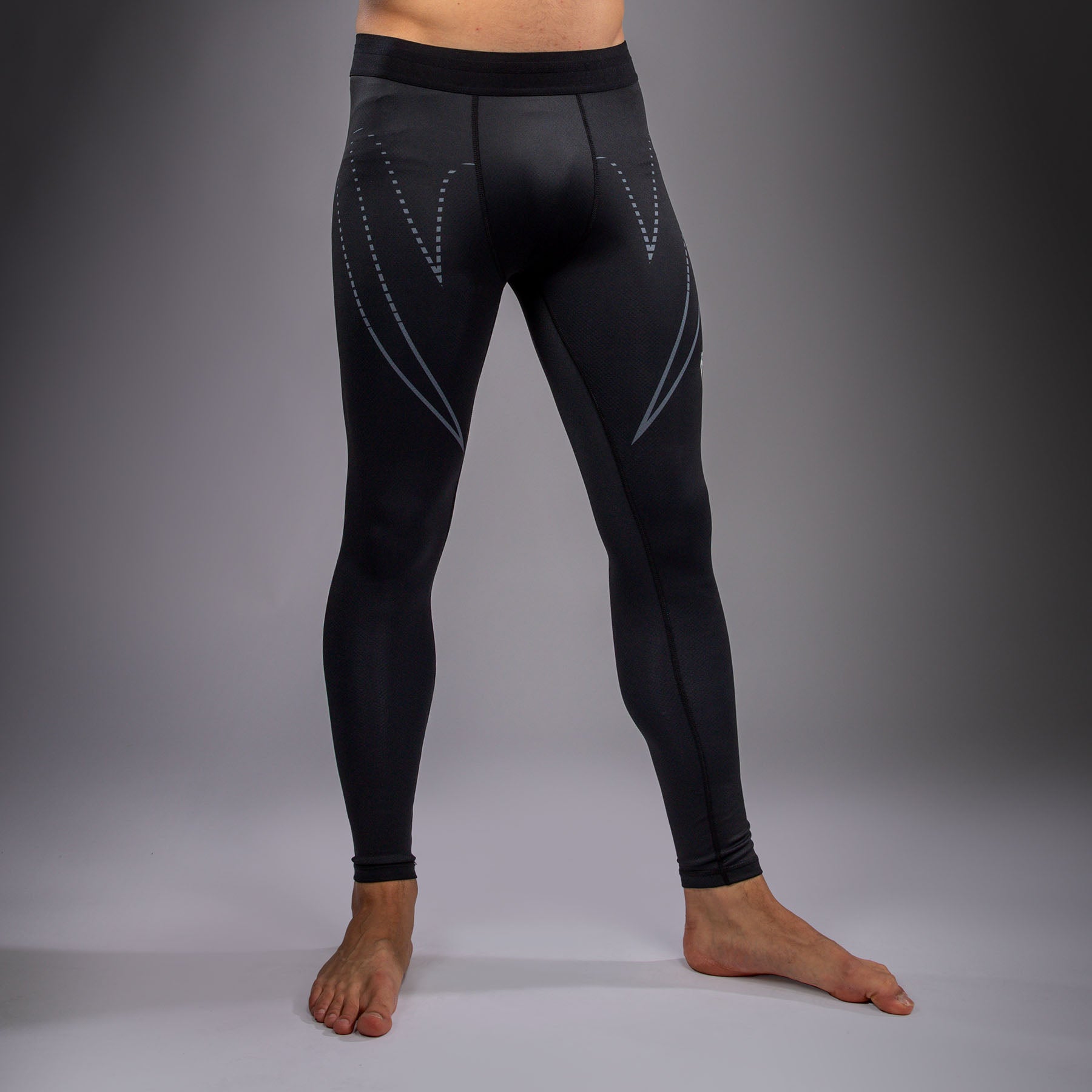 venum-edge-spats-kompressionsleggings-herren-schwarz-sand image 2