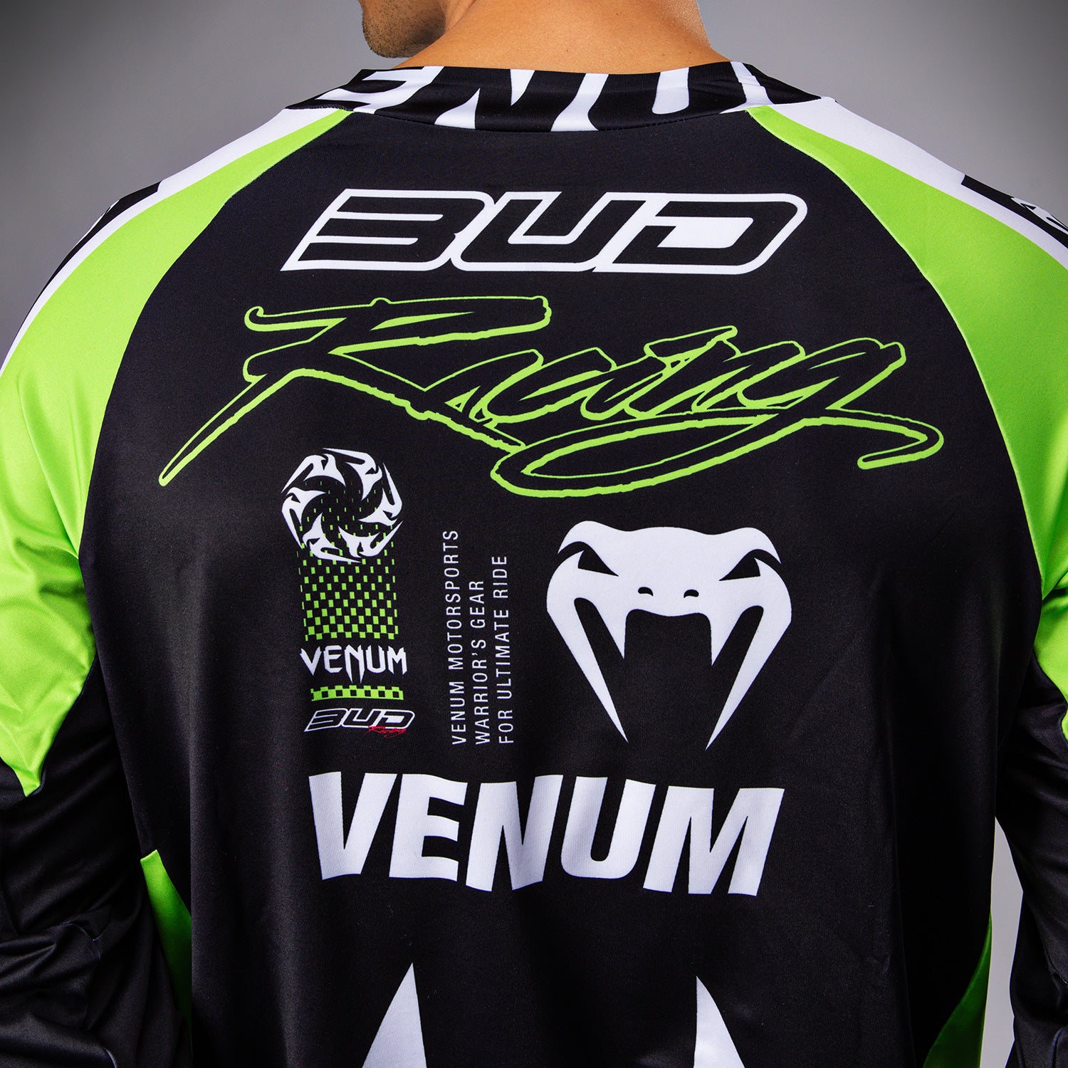 venum-x-bud-racing-dry-tech-t-shirt-herren-schwarz-wei-limettengr-n image 7