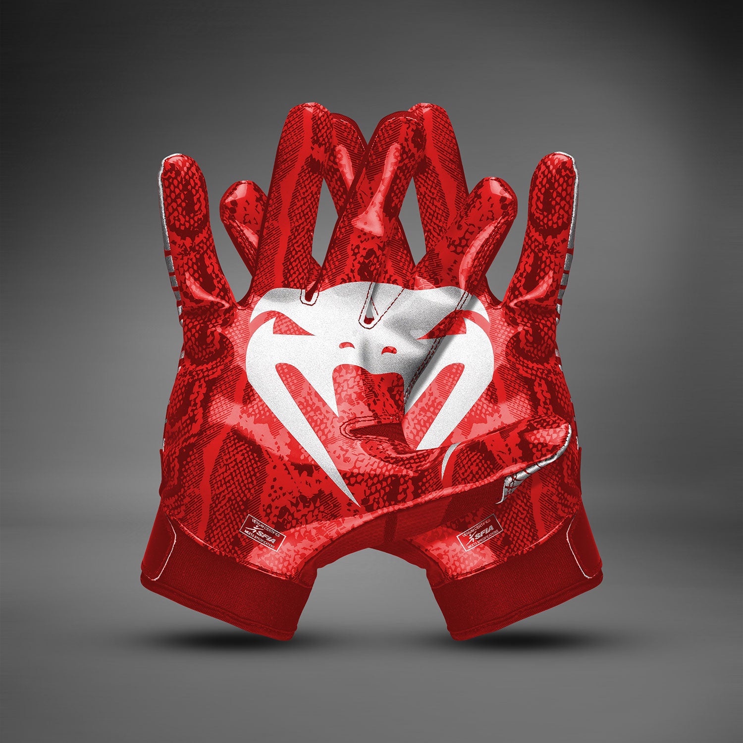 venum-elite-football-handschuhe-rot-silber image 6