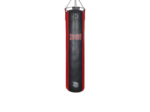 paffen-sport-star-boxsack-150-cm-h-ngend-leder-schwarz-rot image 4