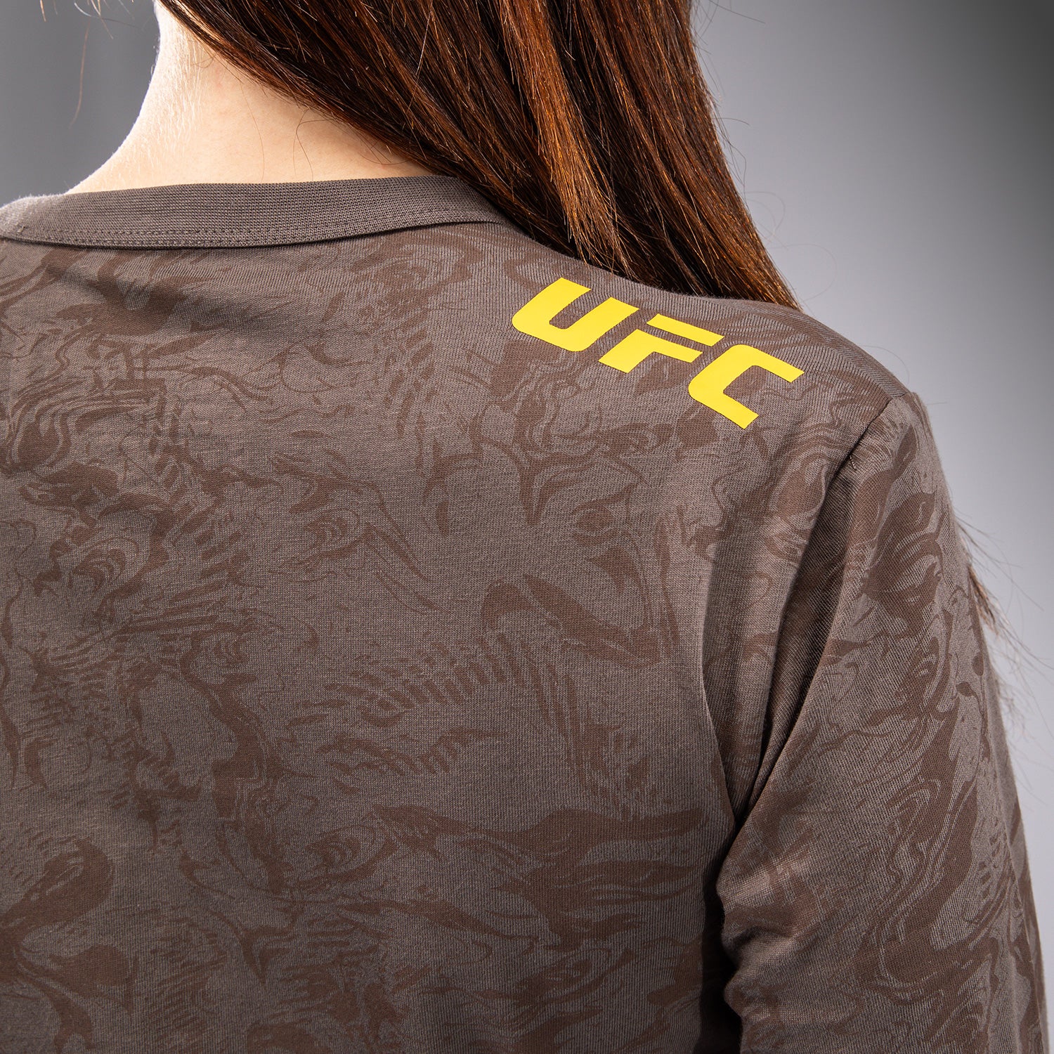 venum-ufc-fusion-by-venum-fight-week-damen-langarm-baumwoll-t-shirt-erdiges-brau image 6