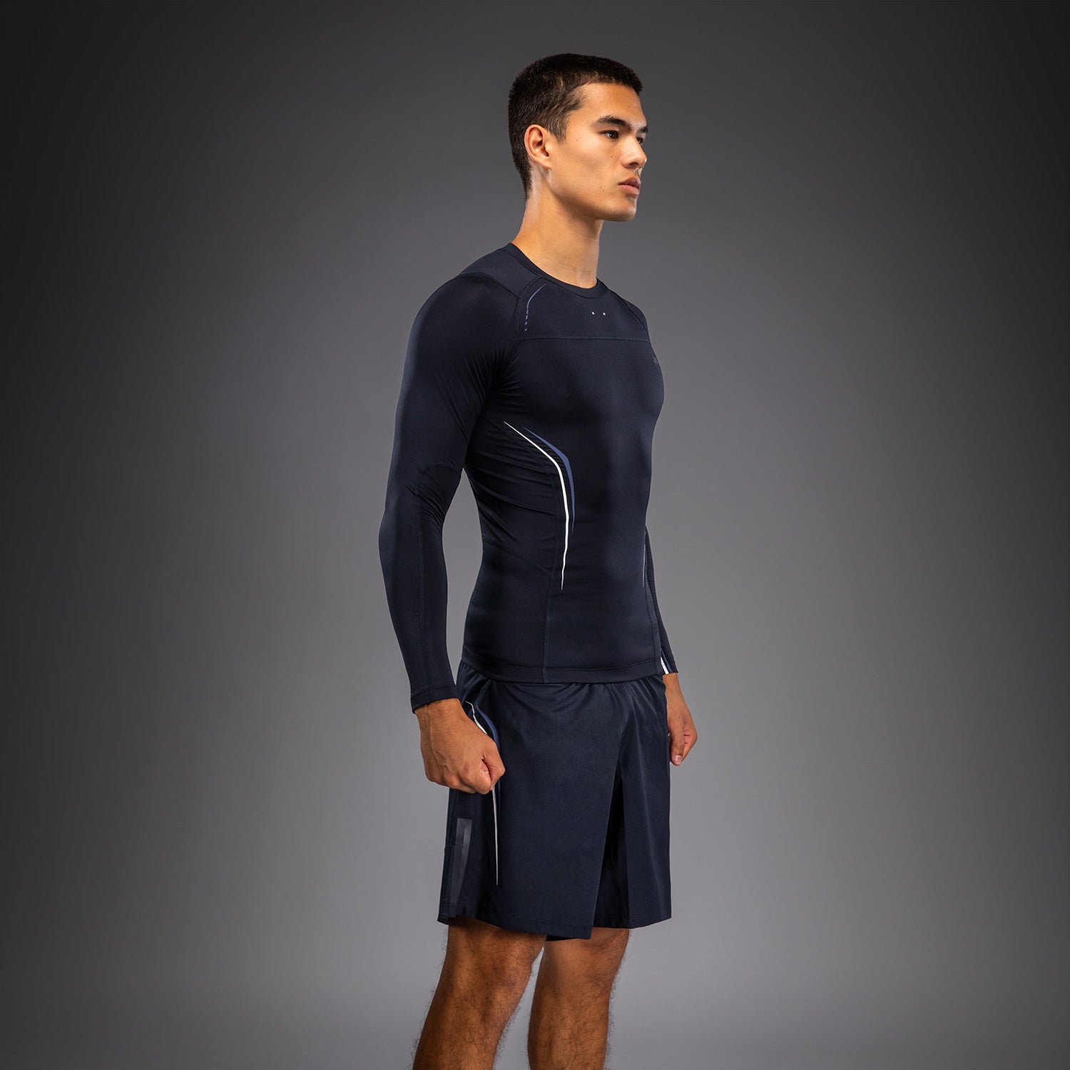 venum-g-core-langarm-rashguard-herren-marineblau-wei image 3
