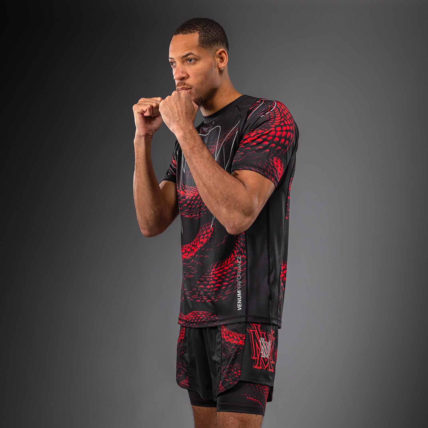 venum-matupa-dry-tech-t-shirt-schwarz-rot-silber image 3