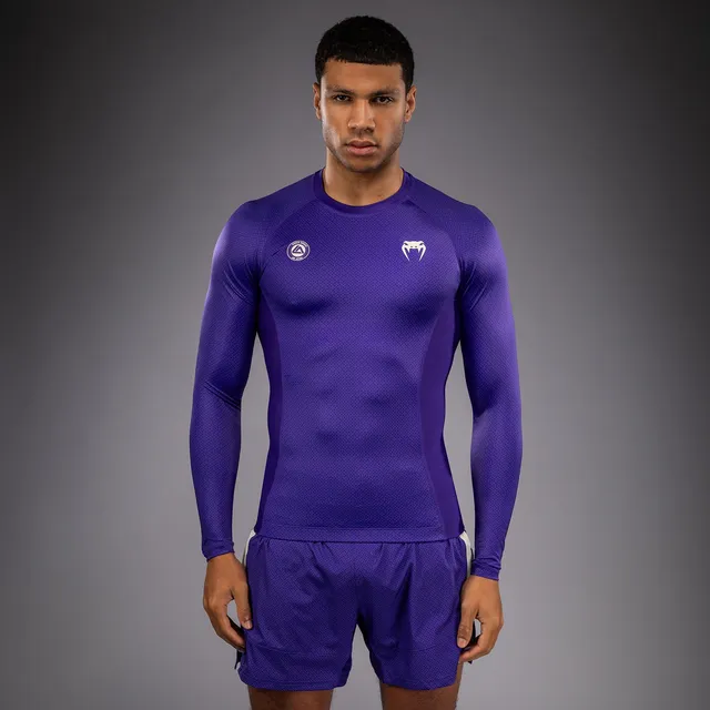 venum-x-roger-gracie-academy-langarm-rashguard-lila image 1