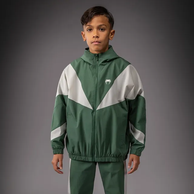 venum-vectra-trackjacke-kinder-waldgr-n-off-wei-mit-kapuze image 1