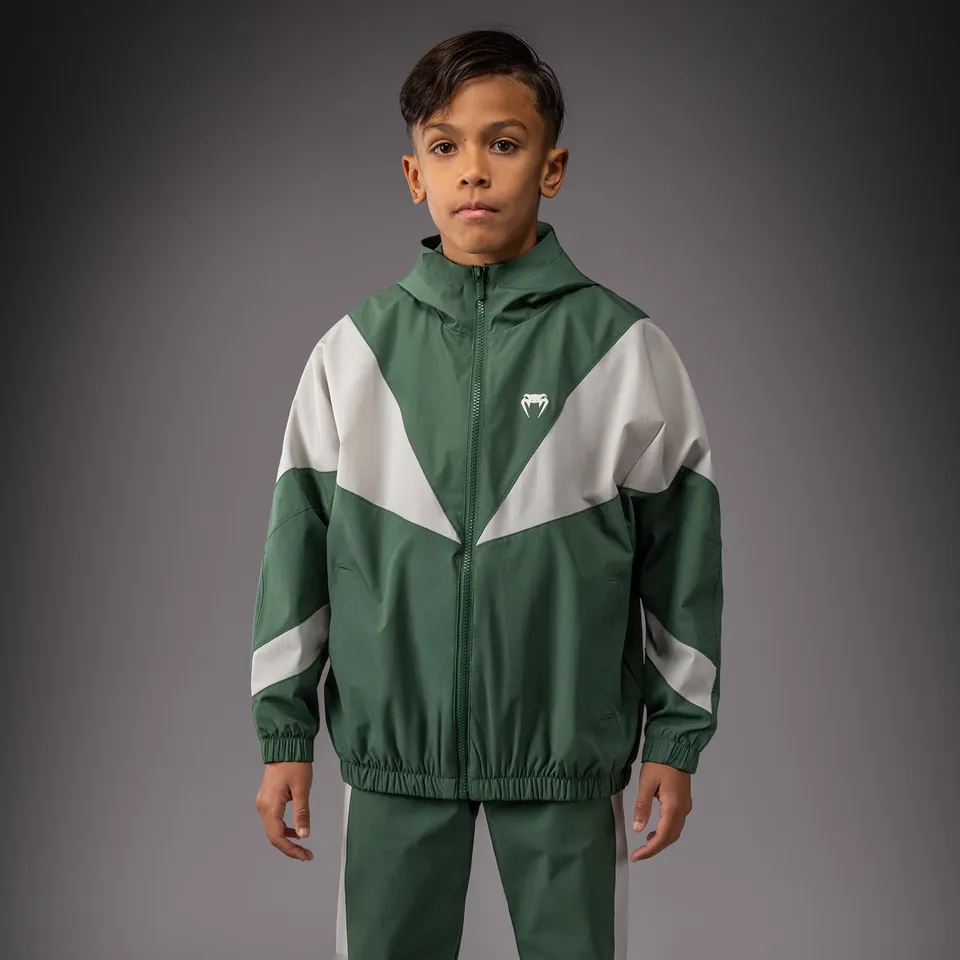 venum-vectra-trackjacke-kinder-waldgr-n-off-wei-mit-kapuze image 1