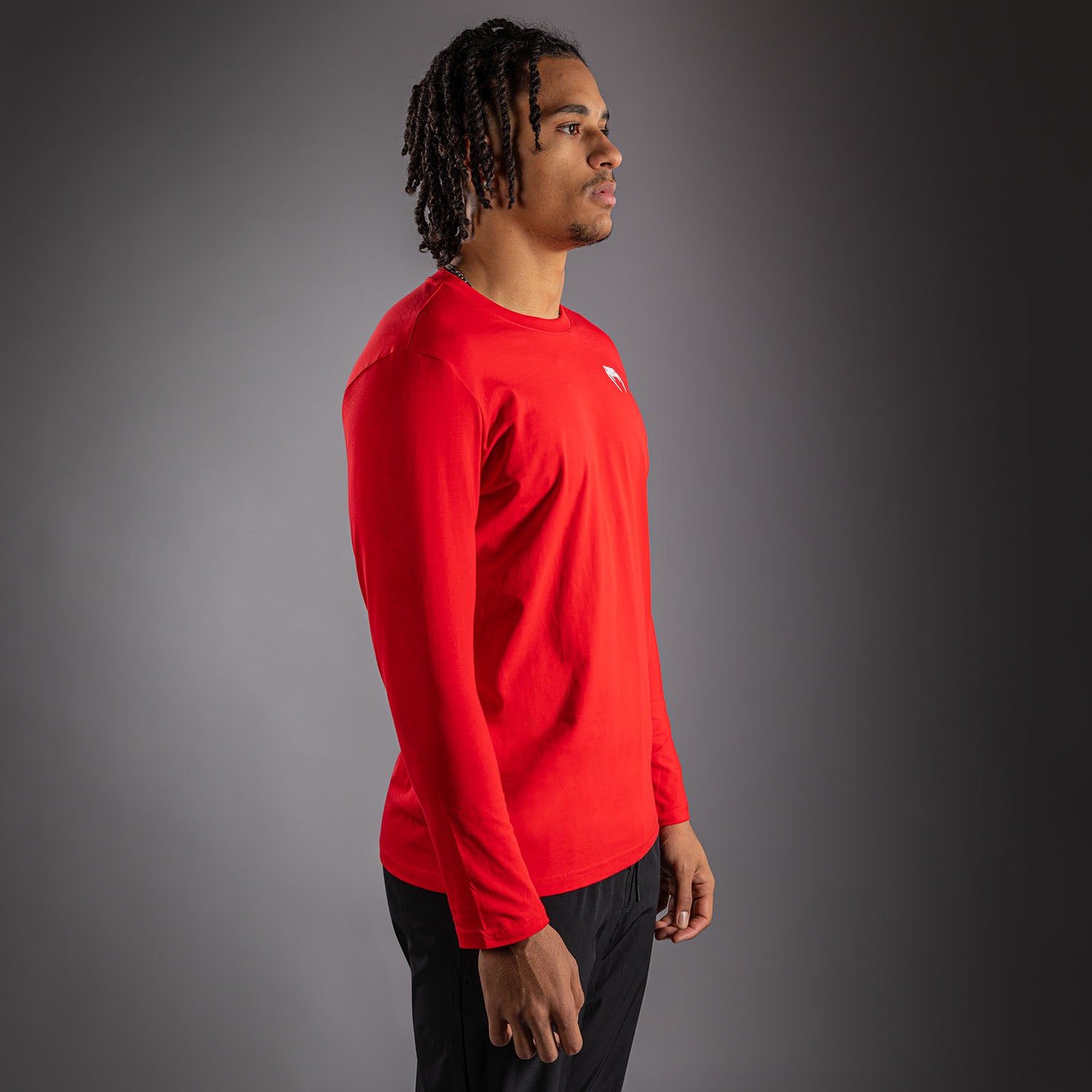 venum-lineup-langarm-t-shirt-rot-wei image 2