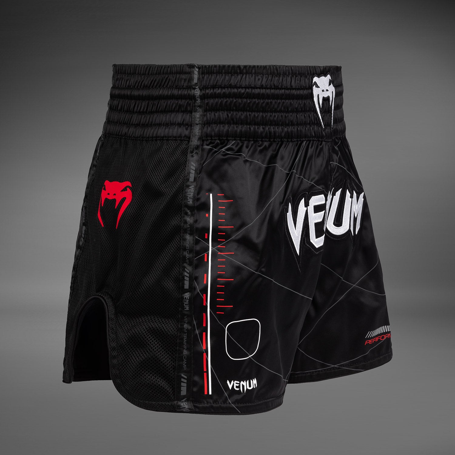 venum-tactical-xt-muay-thai-shorts-damen-schwarz-feuerrot image 4