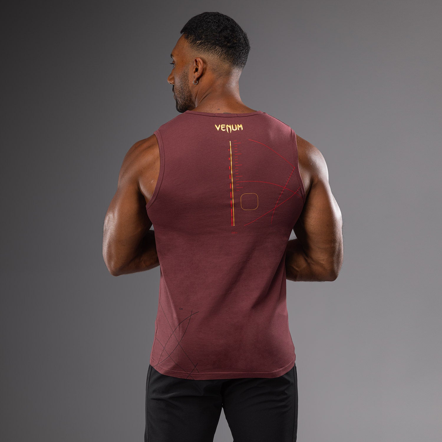 venum-tactical-xt-tank-top-schwarz-burgund-gold-herren image 2