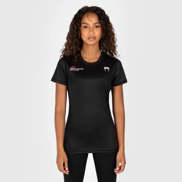 ufc-venum-performance-institute-2-0-dry-tech-t-shirt-damen-schwarz-rot image 1