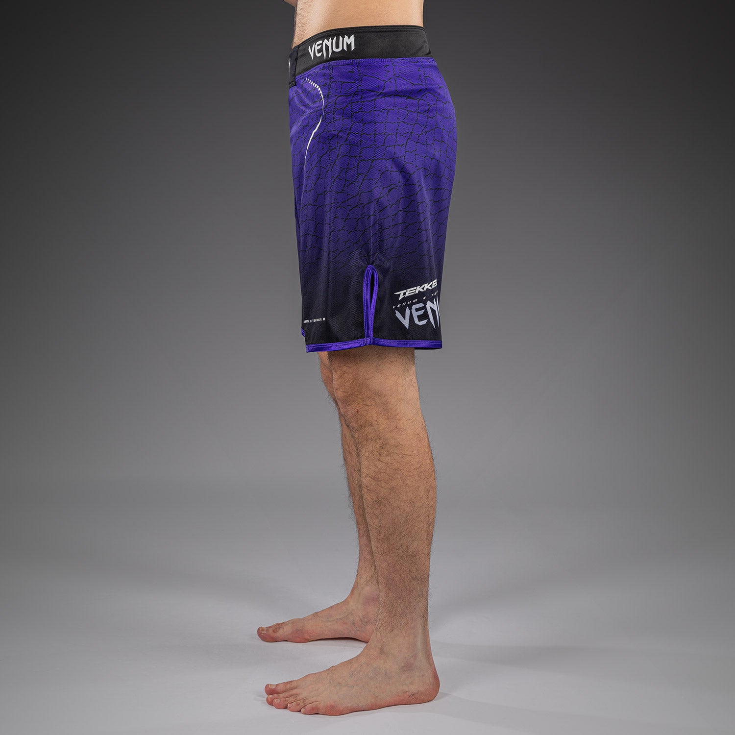 venum-x-tekken-8-fightshorts-kazuya-schwarz-lila-herren image 3