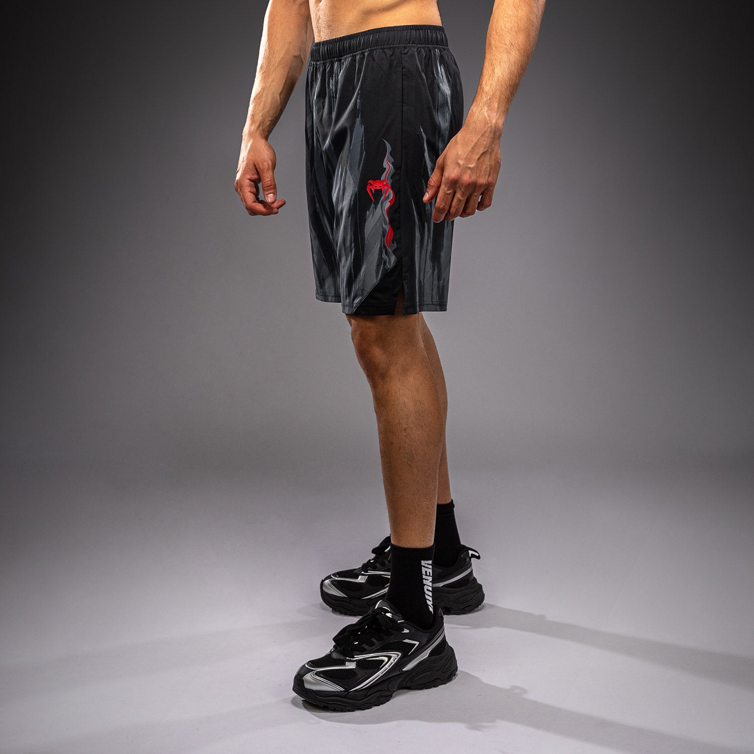 venum-demon-trainingsshorts-schwarz-grau image 2