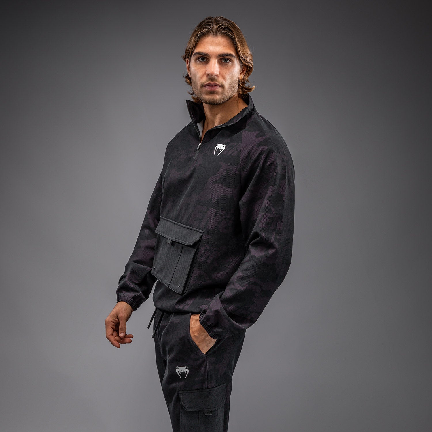 venum-trooper-trainingsanzug-jacke-herren-schwarz-lila image 2
