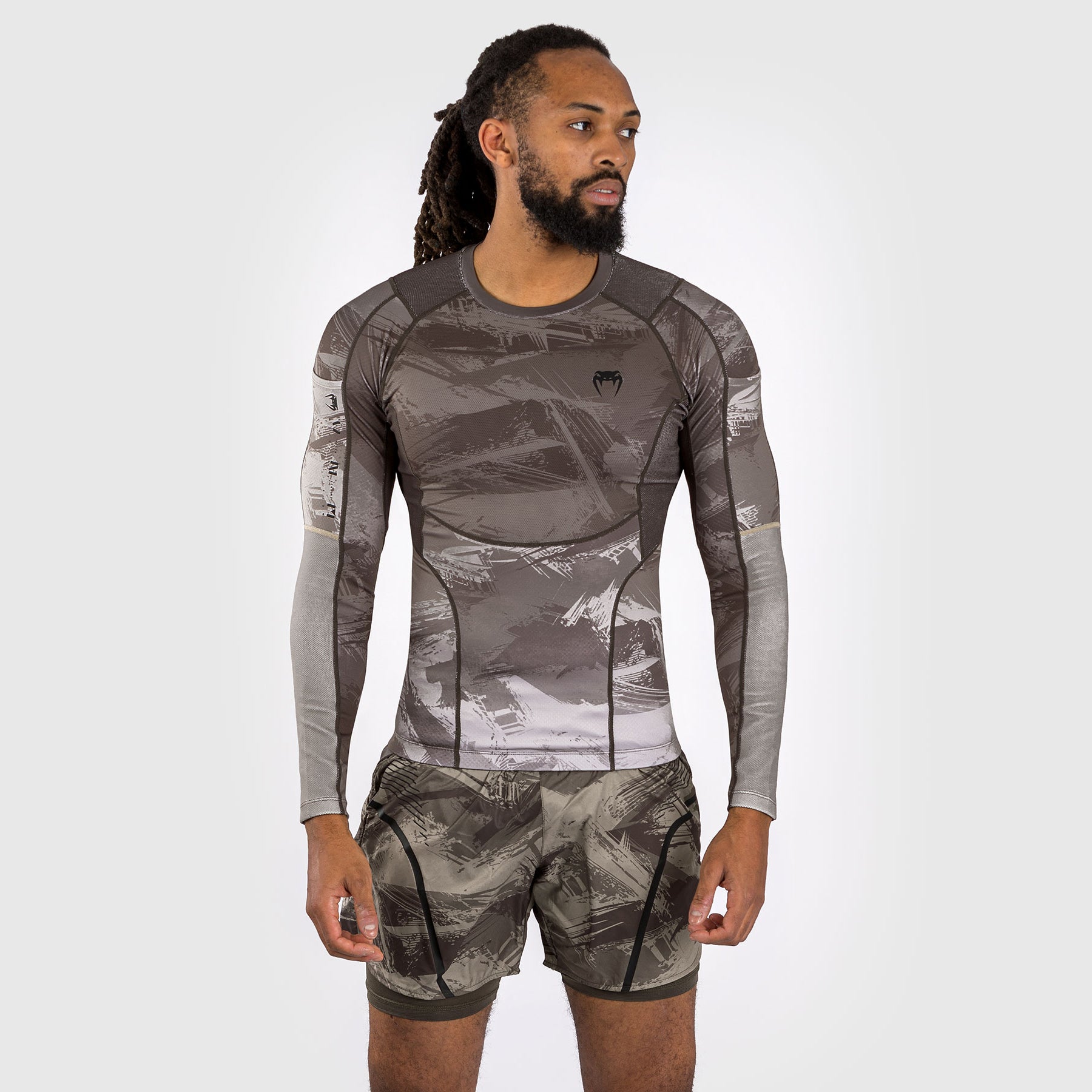 venum-electron-3-0-rashguard-langarm-herren-sand image 1