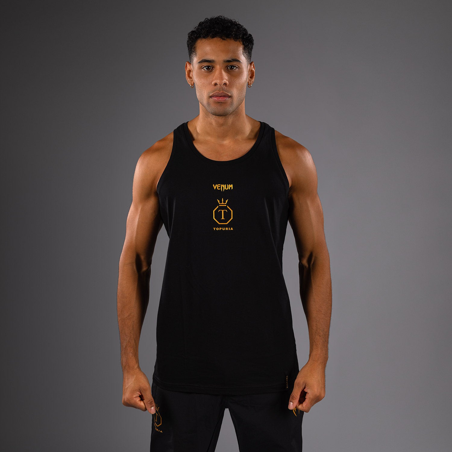 venum-x-topuria-unmatched-edition-tank-top-herren-schwarz-gold image 2