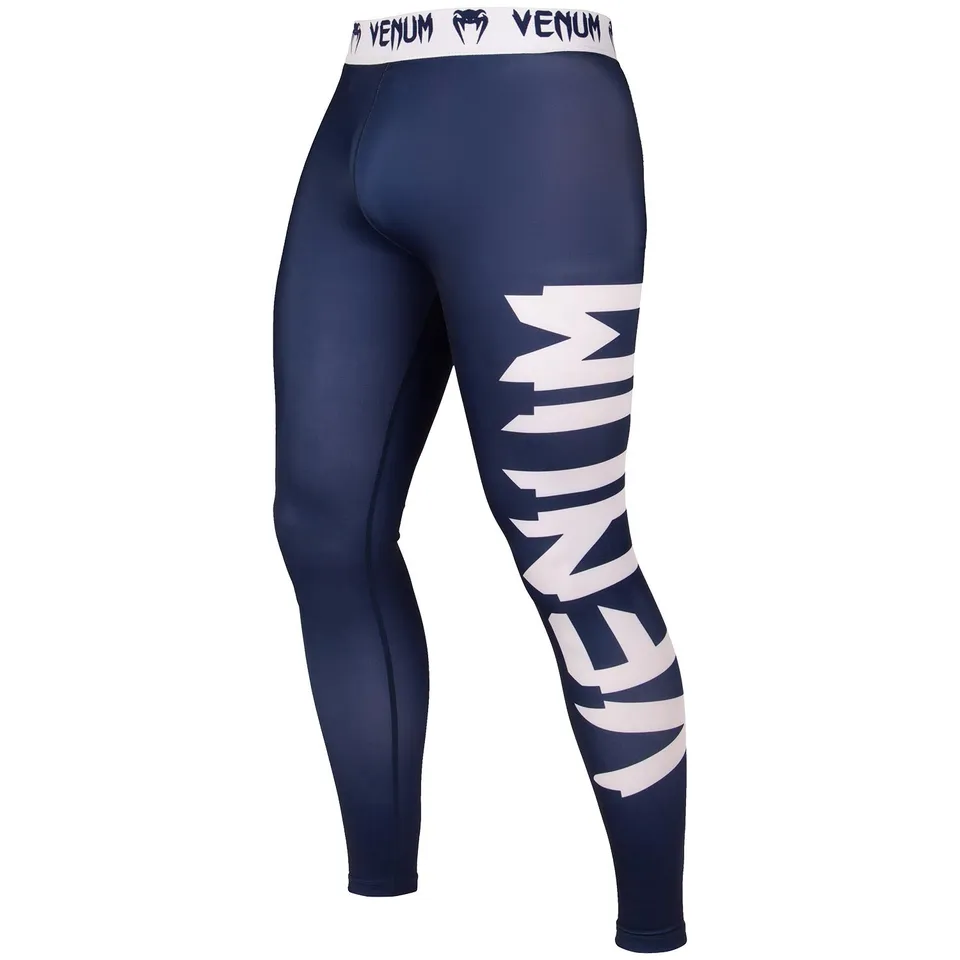 venum-giant-spats-kompressionshose-marineblau-wei image 1