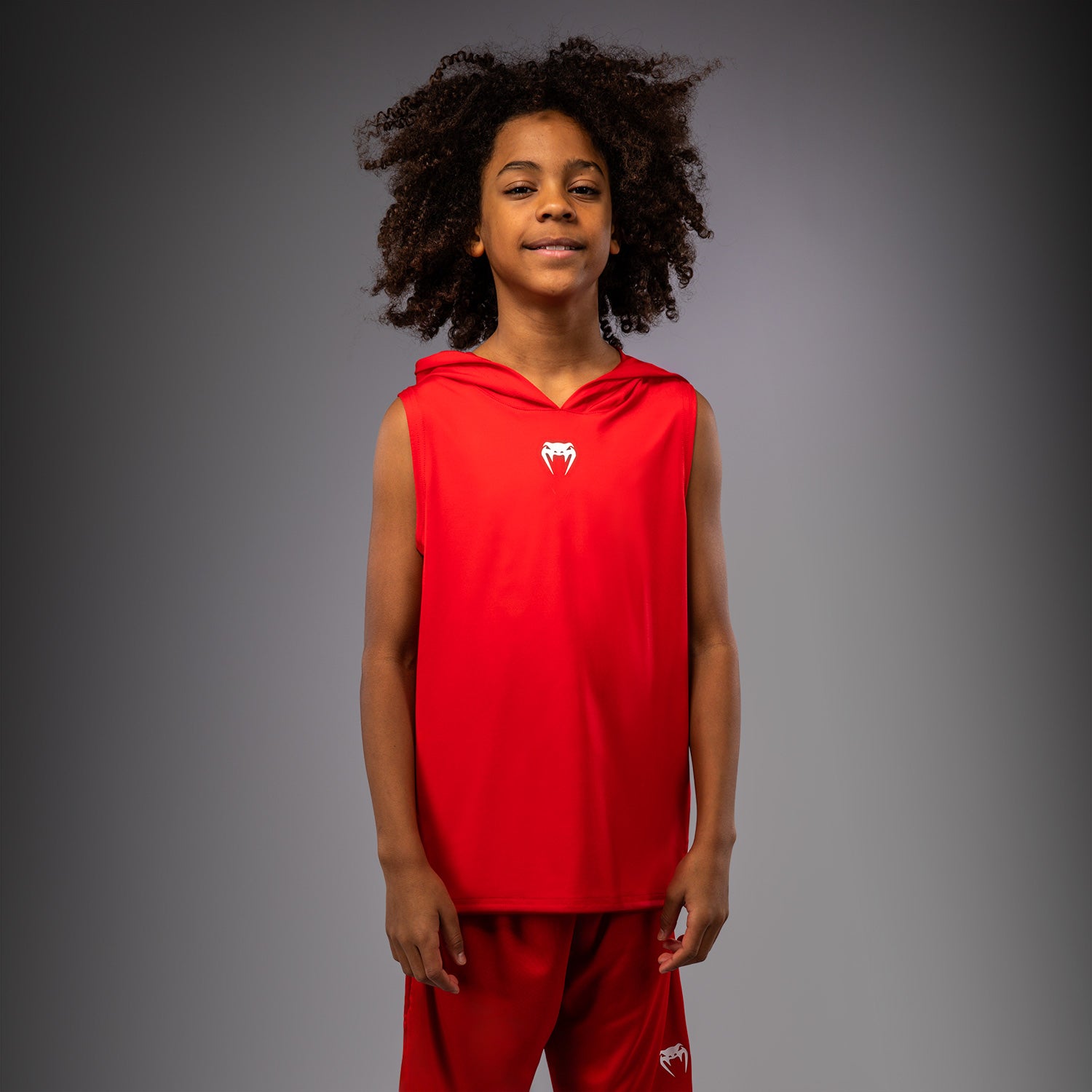 venum-elite-rmelloser-dry-tech-kapuzenpullover-f-r-kinder-rot image 1