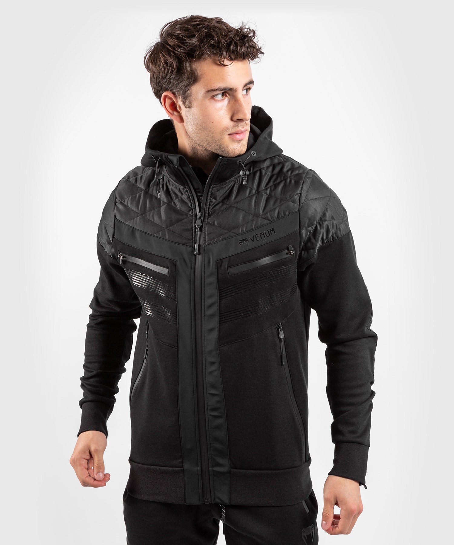 venum-laser-2-0-hoodie-sweatshirt-schwarz-schwarz image 1