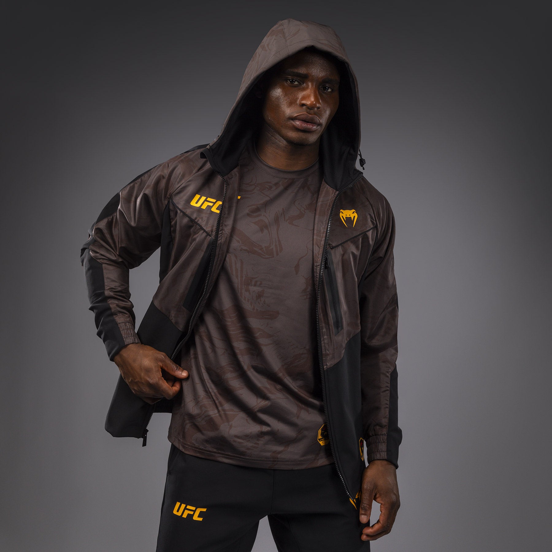venum-ufc-fusion-by-venum-fight-week-zip-hoodie-herren-erdiges-braun image 6