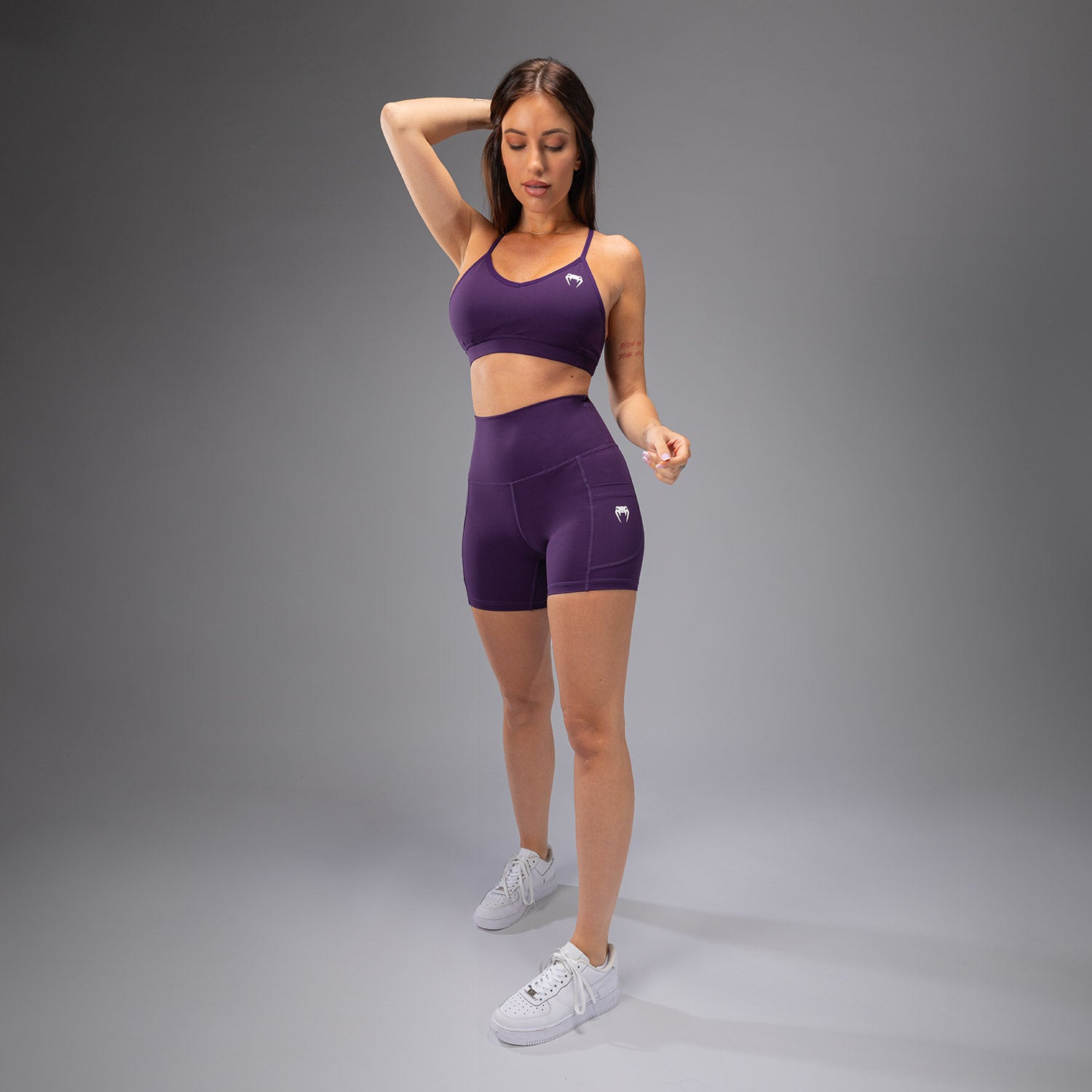 venum-essential-damen-fahrradhosen-dunkelviolett image 1
