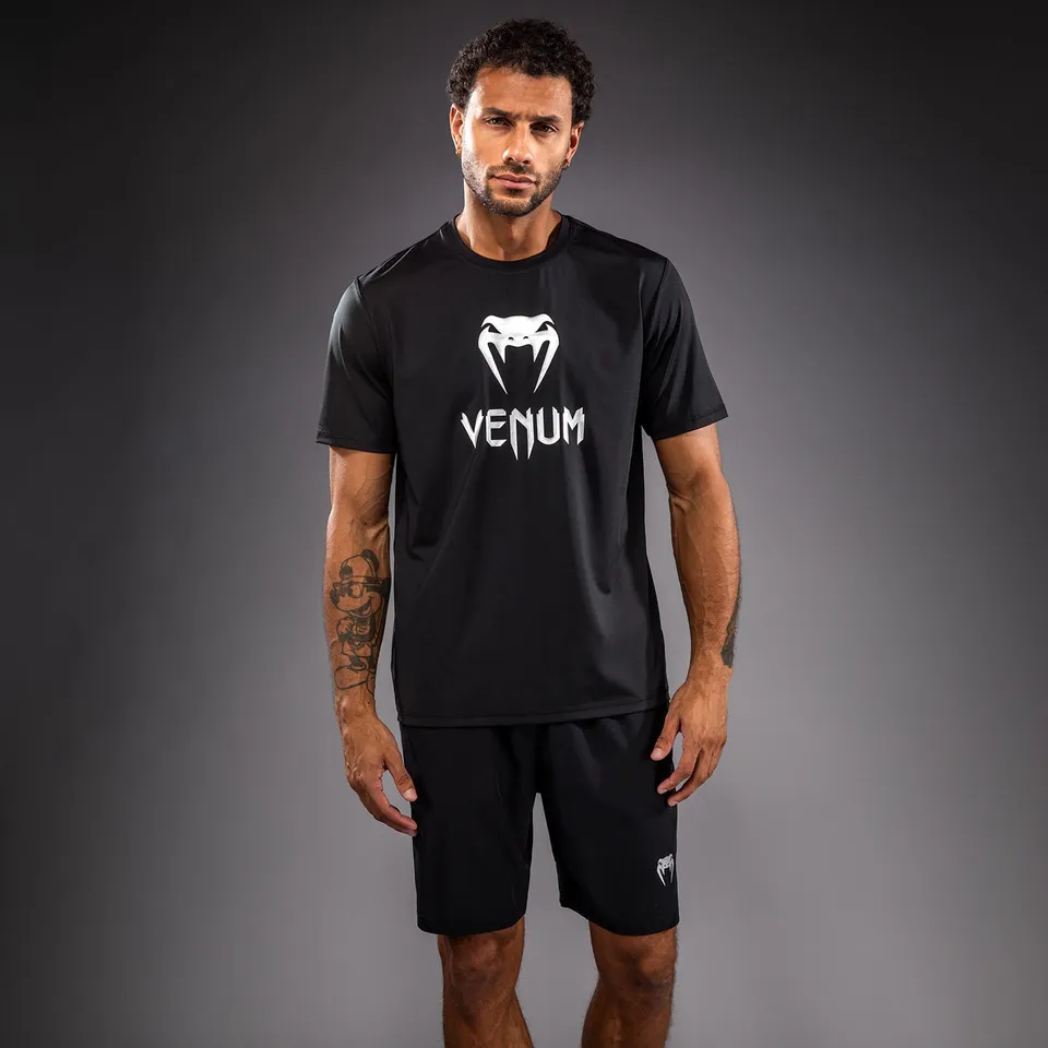 venum-classic-dry-tech-t-shirt-schwarz-silber image 1