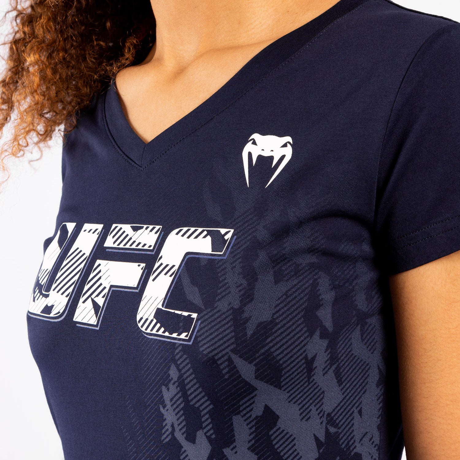 ufc-venum-authentic-fight-week-damen-t-shirt-marineblau-kurzarm image 4