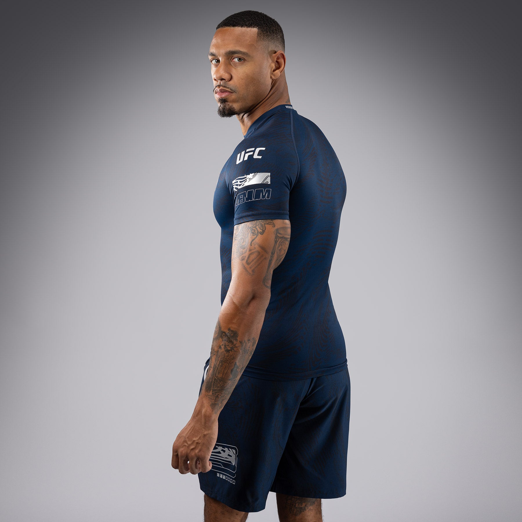 ufc-fusion-by-venum-fight-week-performance-rashguard-herren-kurzarm-ozeanblau image 2