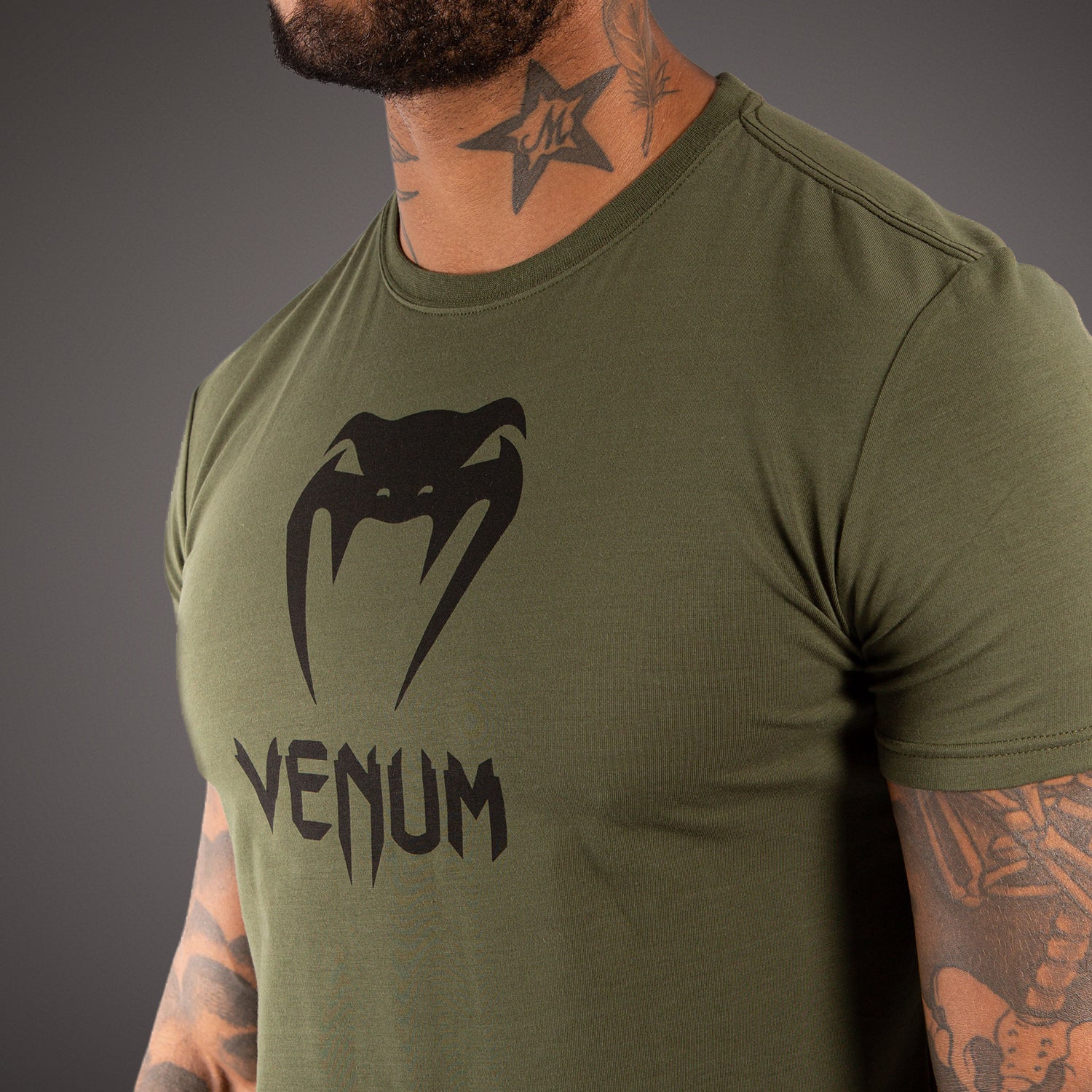 venum-classic-t-shirt-khaki-herren-baumwolle image 3