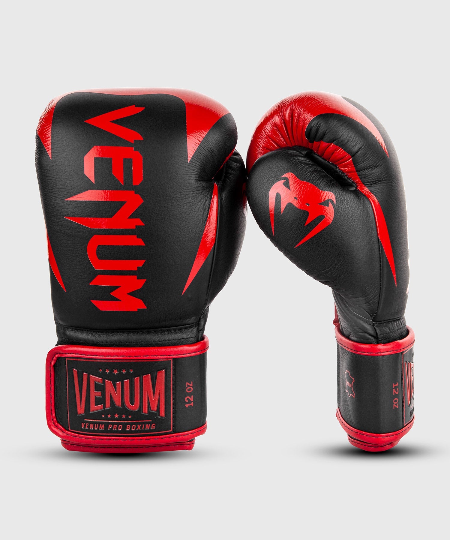 venum-hammer-professionelle-boxhandschuhe-mit-klettverschluss-schwarz-rot image 2