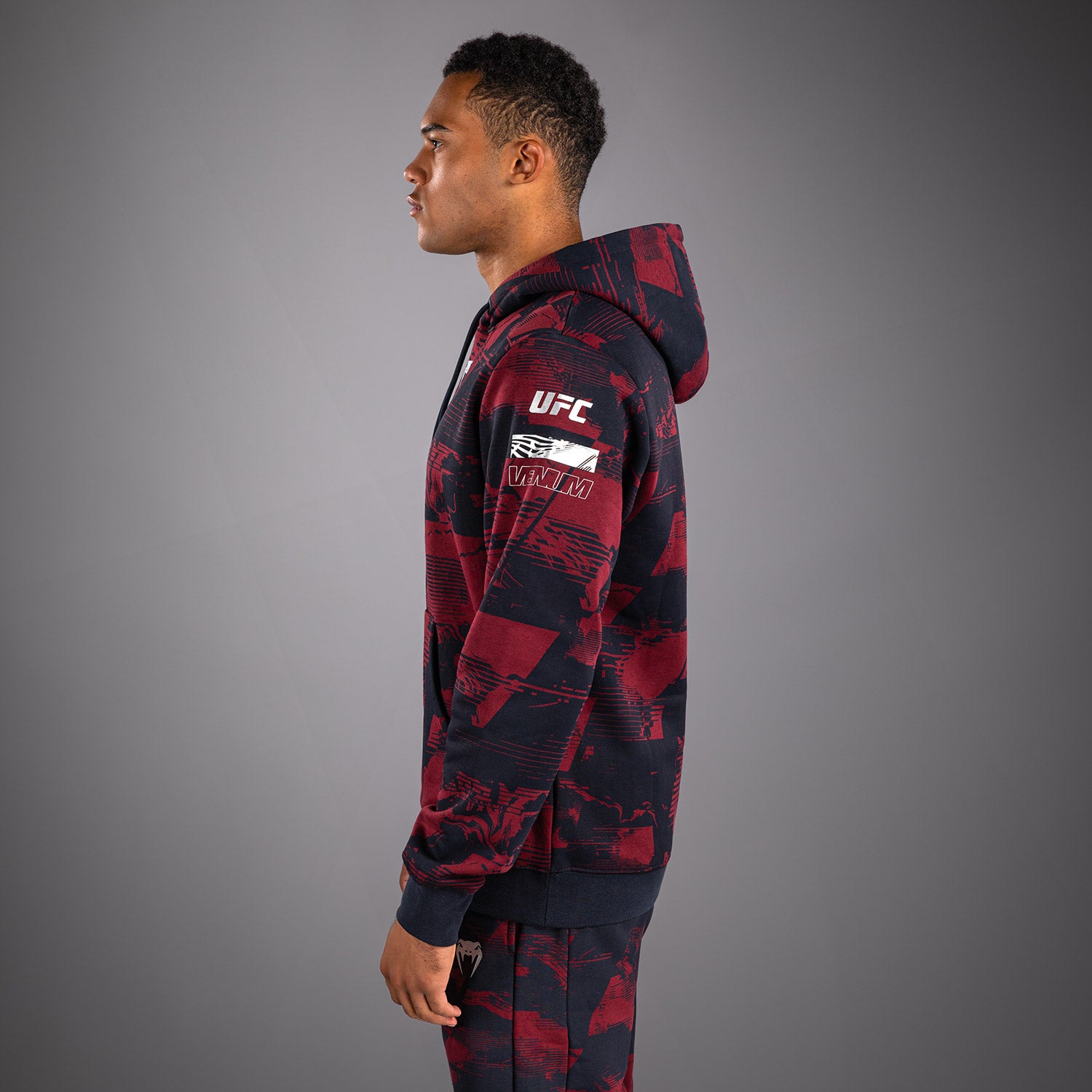 ufc-zenith-by-venum-authentic-fight-week-pullover-hoodie-herren-marineblau-burgu image 4