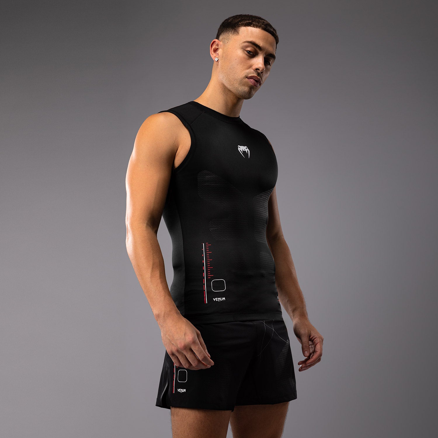 venum-tactical-xt-herren-rashguard-ohne-rmel-schwarz-feuerrot image 3