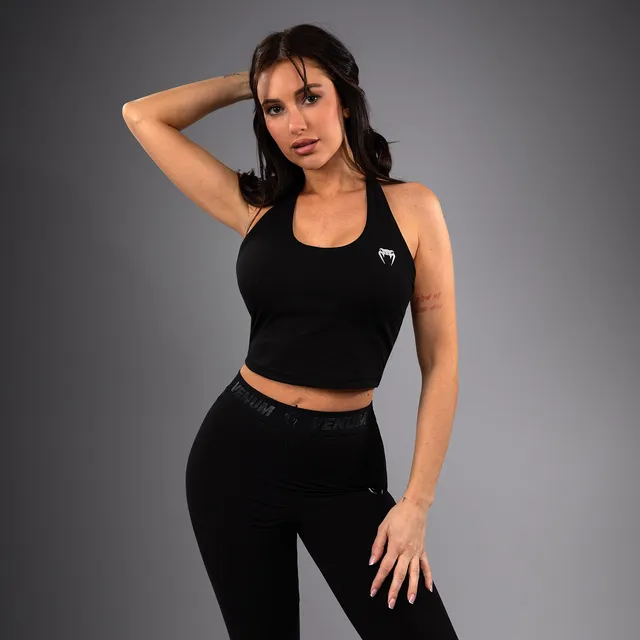 venum-elevate-langer-sport-bh-damen-schwarz image 1