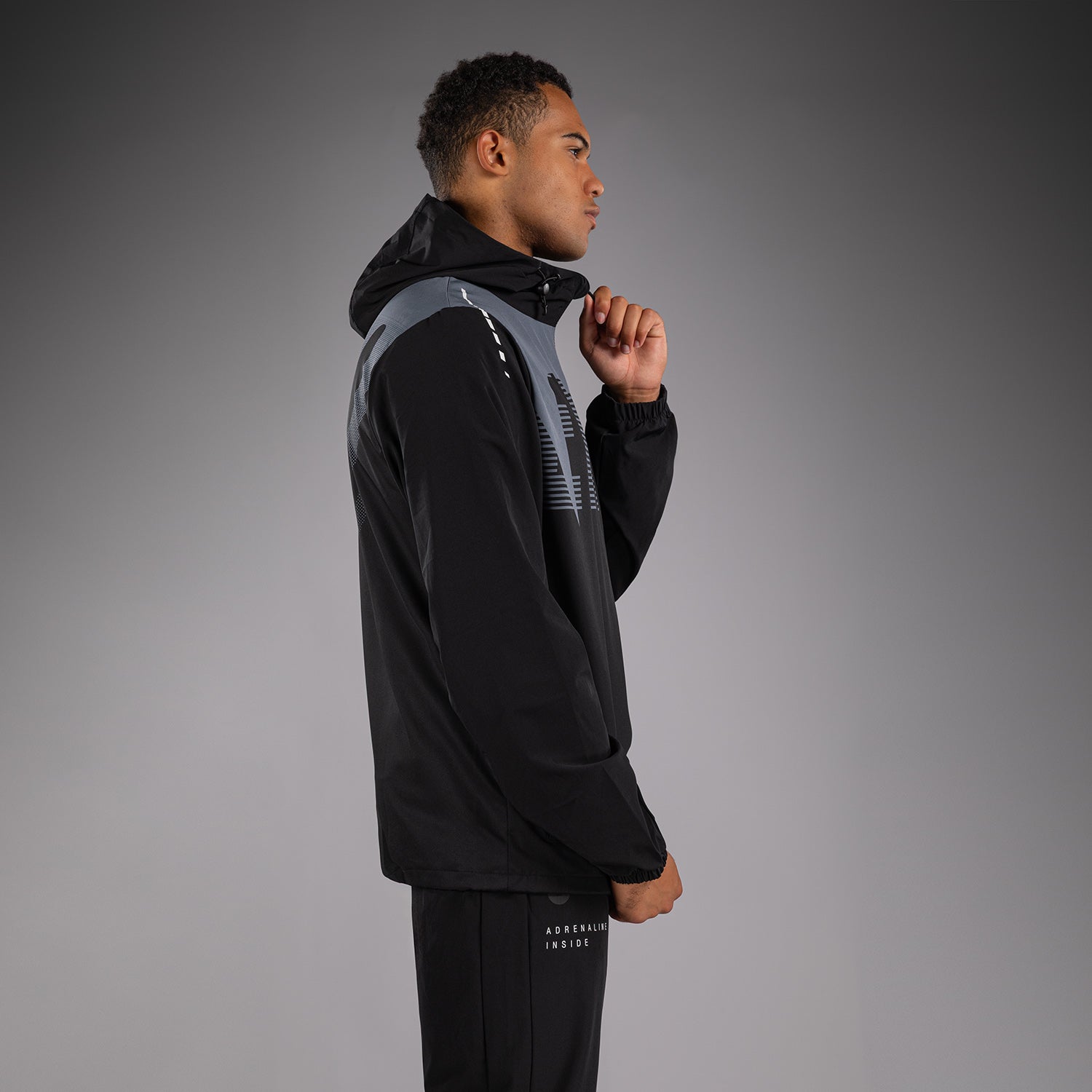 venum-adrenaline-trainingsjacke-schwarz-silbergrau image 2