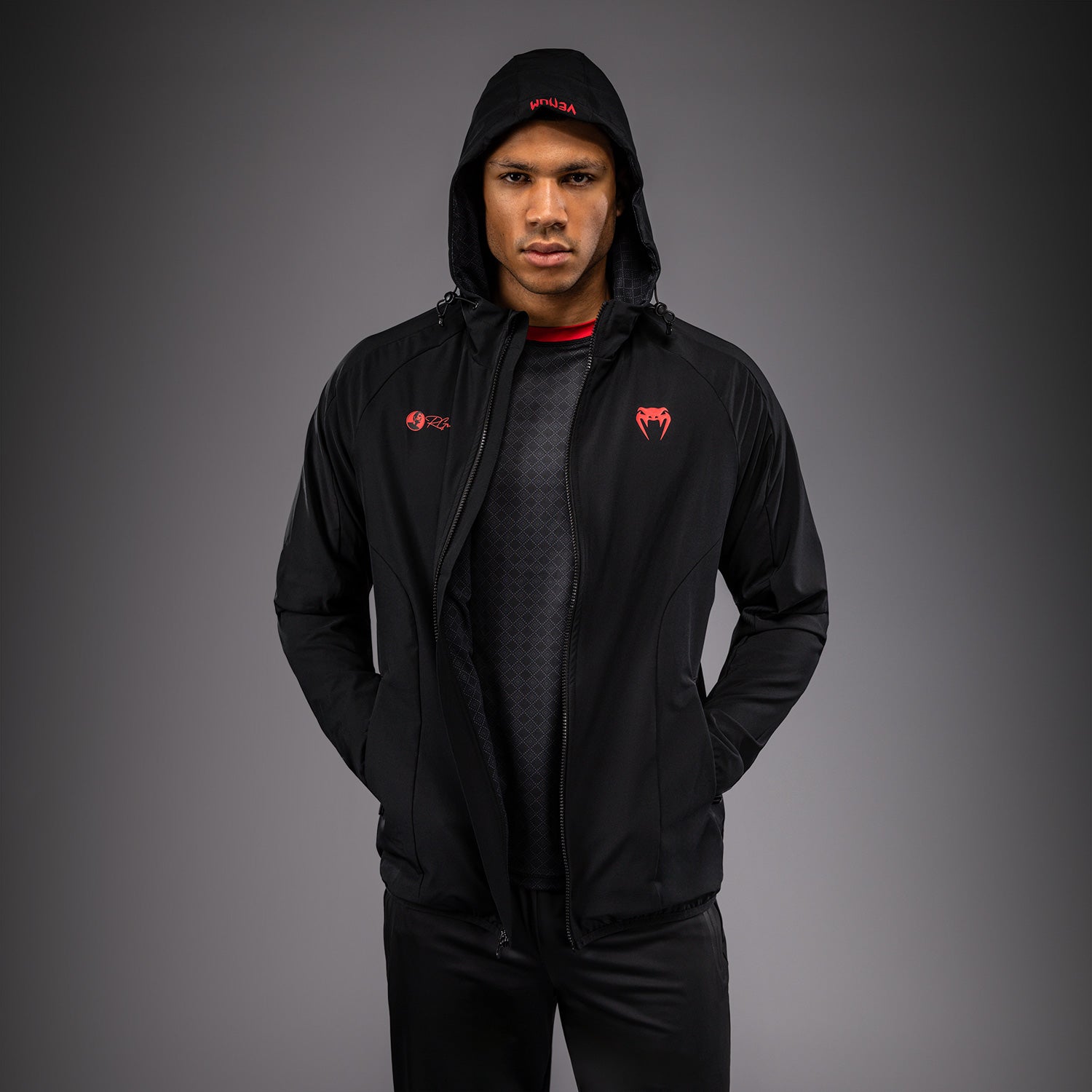venum-x-roger-gracie-signature-trackjacke-herren-schwarz-rot image 5