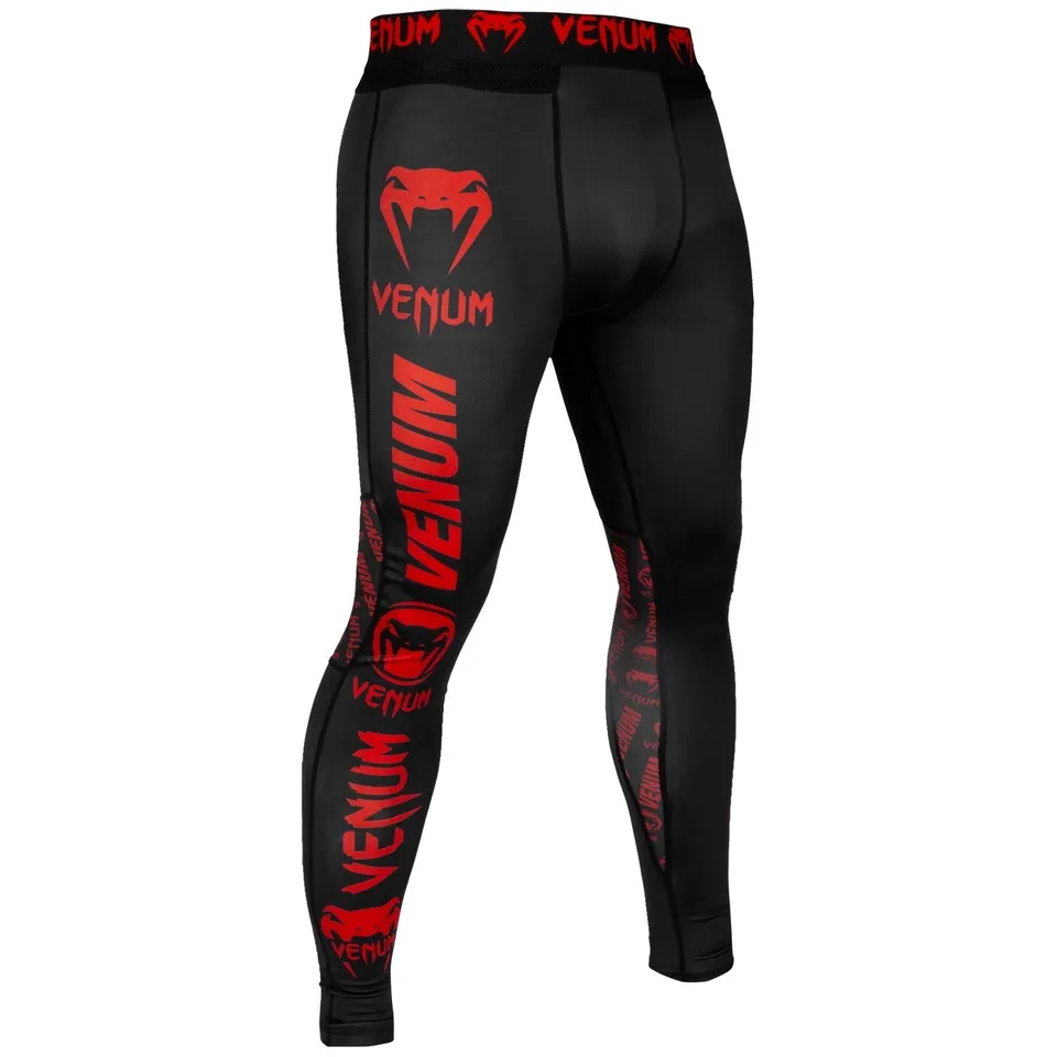 venum-logos-kompressionshose-schwarz-rot image 1