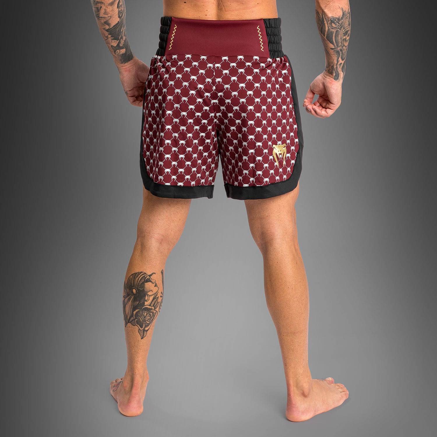 venum-monogram-boxershorts-schwarz-burgund image 2