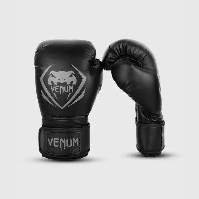 venum-contender-boxhandschuhe-schwarz-grau image 1