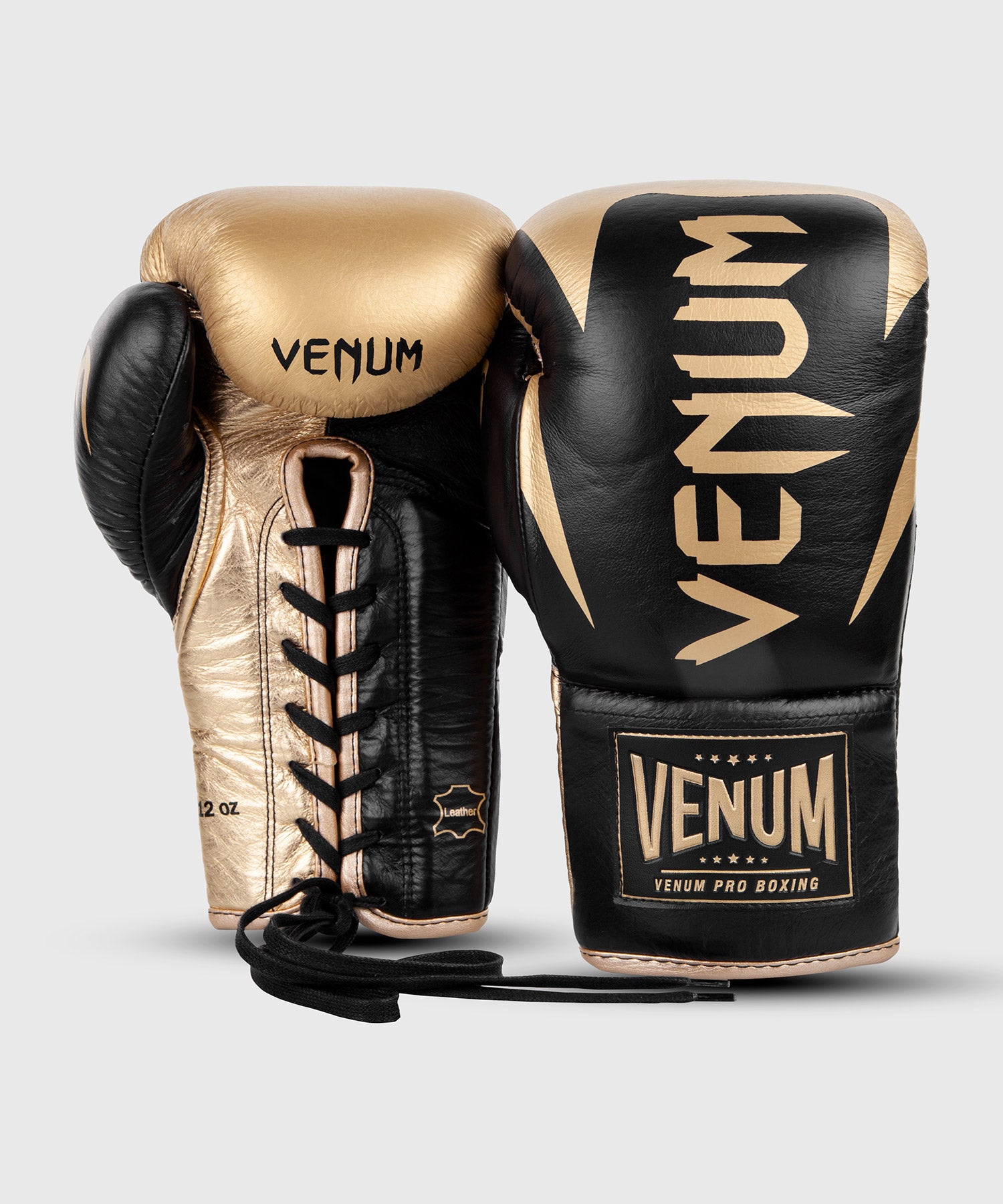 venum-hammer-profi-boxhandschuhe-mit-schn-rung-schwarz-gold-2 image 3