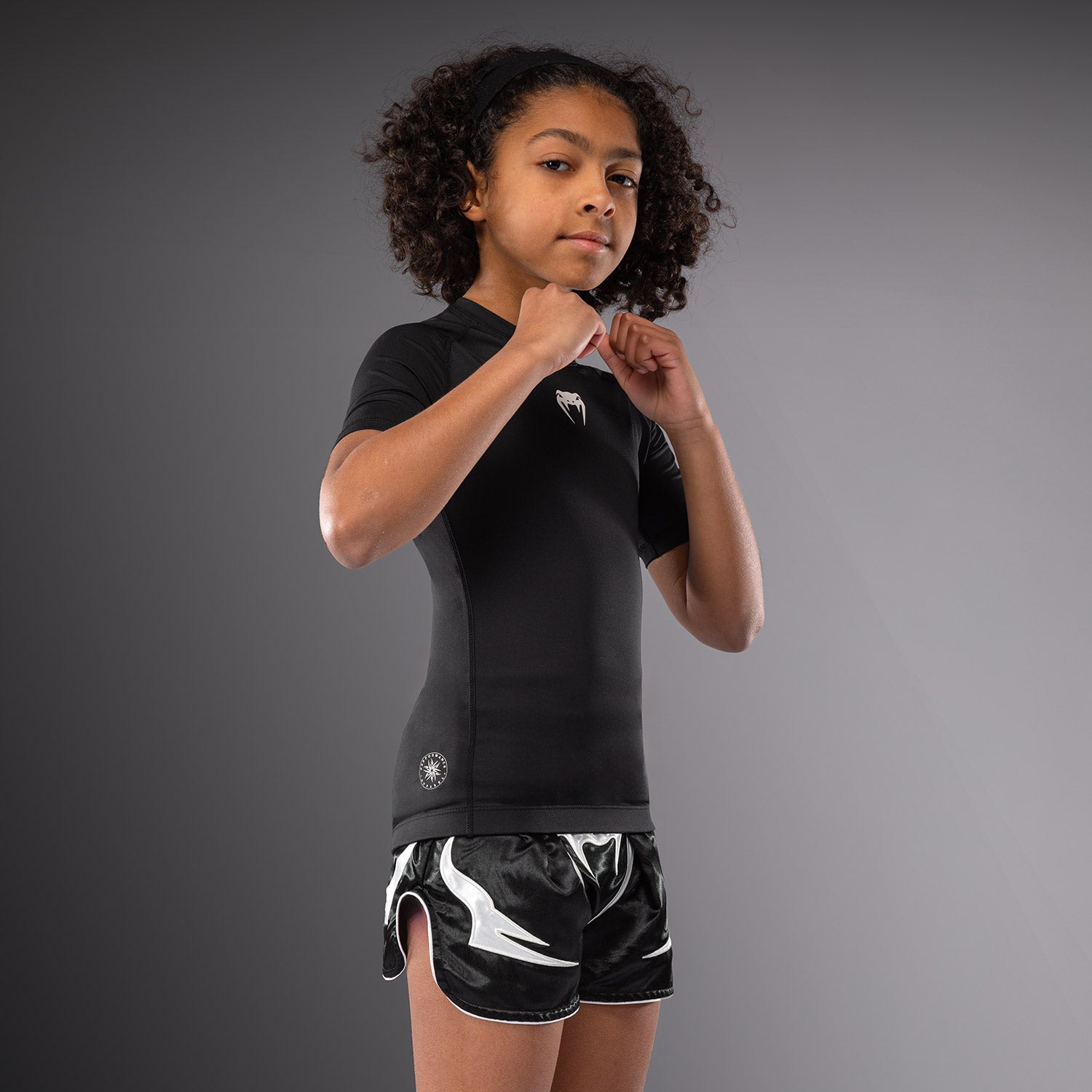 venum-contender-kinder-kurzarm-rashguard-schwarz image 4
