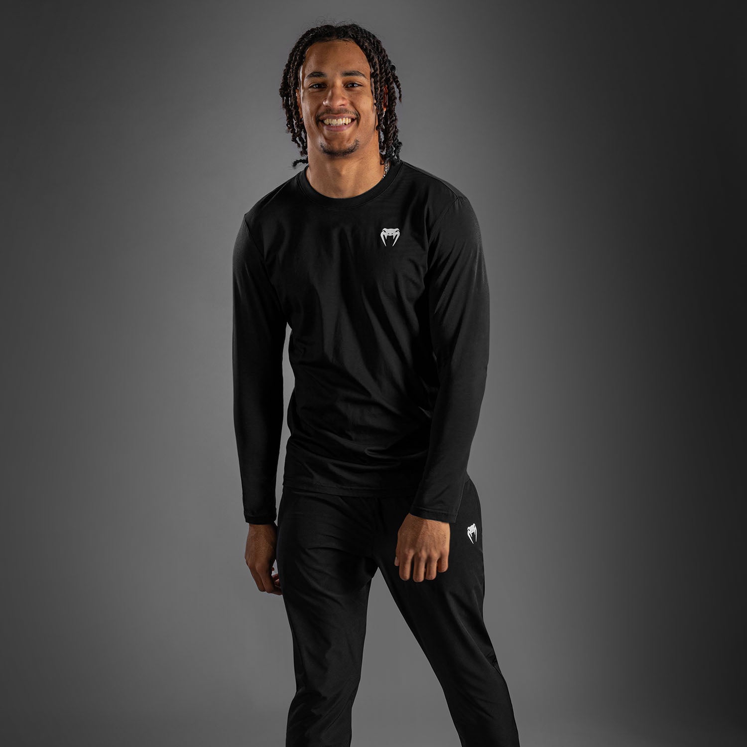 venum-lineup-langarm-t-shirt-schwarz-wei-herren image 2