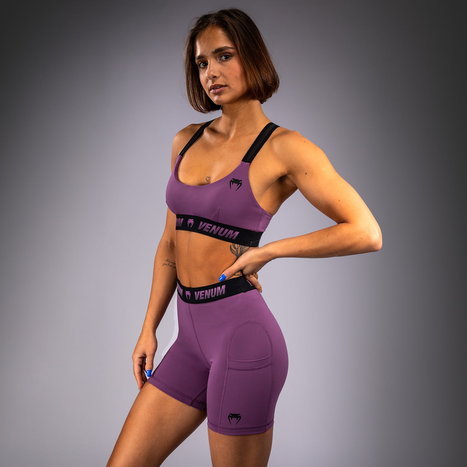 venum-elevate-lange-vale-tudo-shorts-damen-dusky-orchid image 2