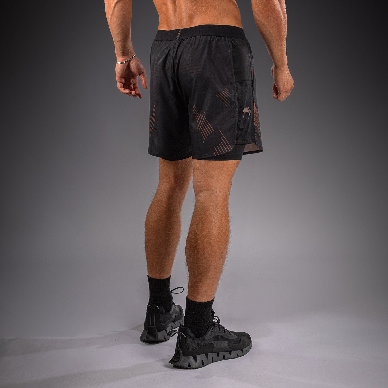 venum-no-gi-6-0-trainingsshorts-schwarz-braun-2-in-1-mma-bjj-shorts image 3
