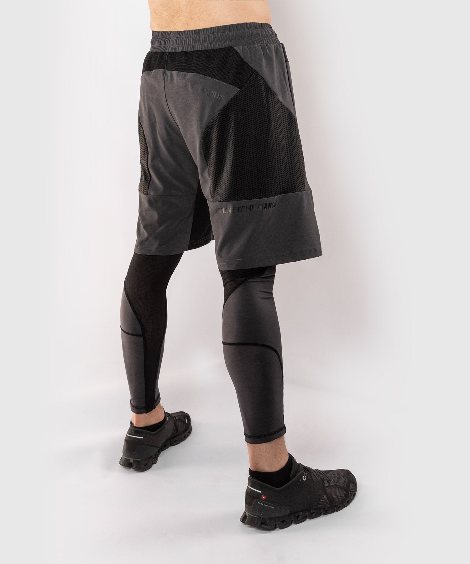 venum-g-fit-trainings-shorts-grau-schwarz image 4